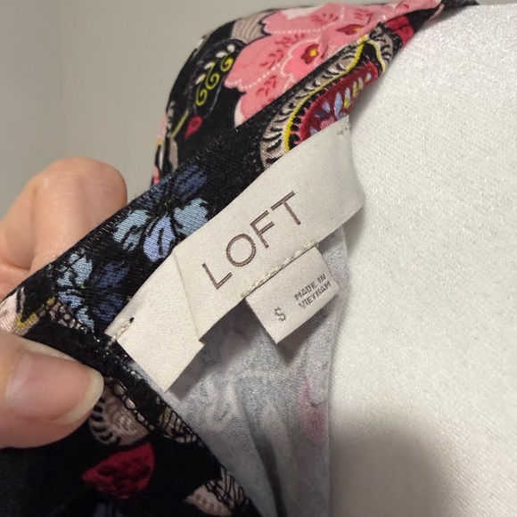 LOFT floral swing dress size S - Picture 4 of 5